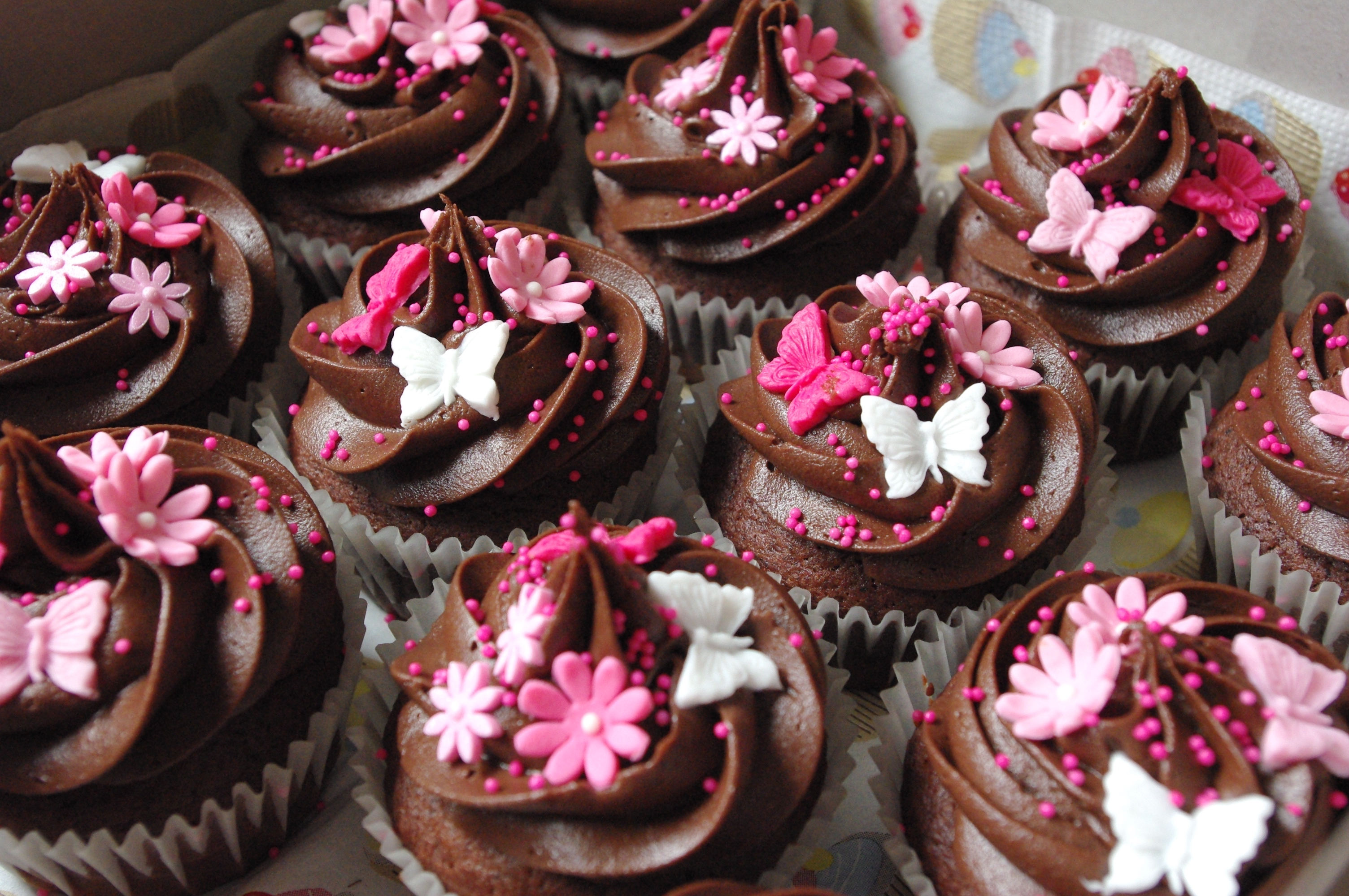 Chocolate Birthday Cupcakes