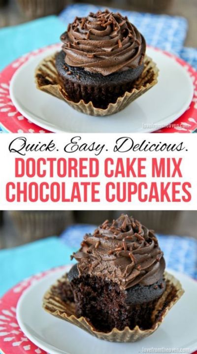 Chocolate Cake Mix Cupcake Chocolate Cake Mix Cupcake