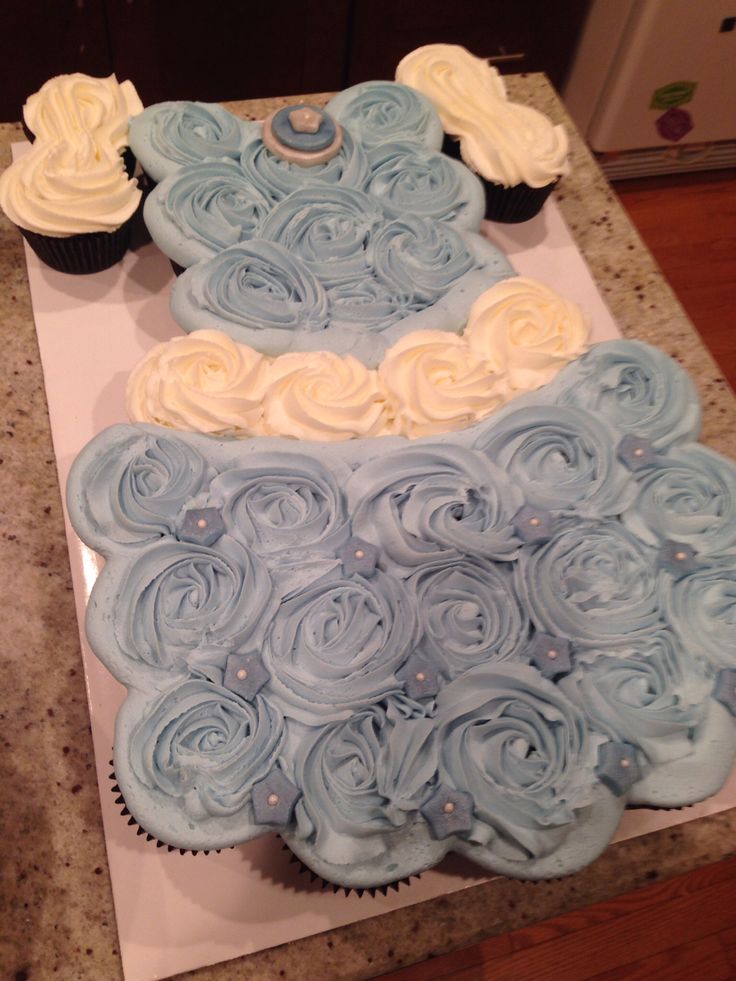 Cinderella Dress Cupcake Cake