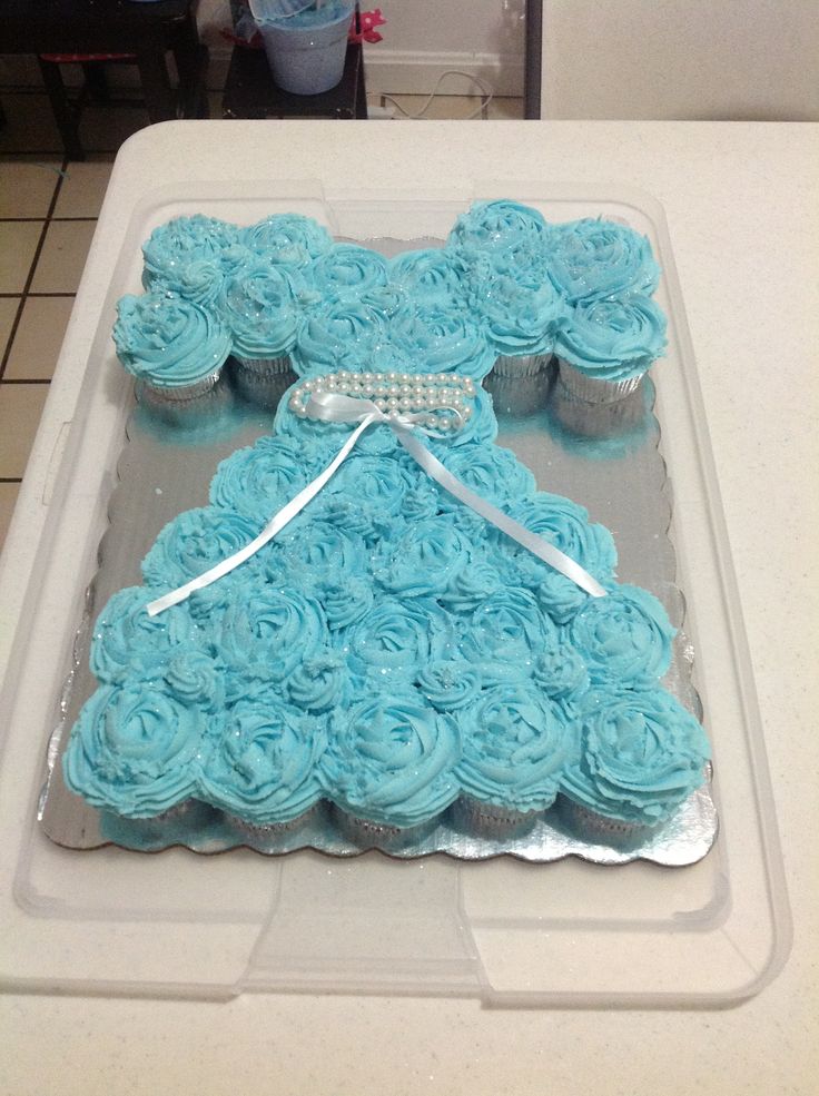 Cinderella Dress Cupcake Cake
