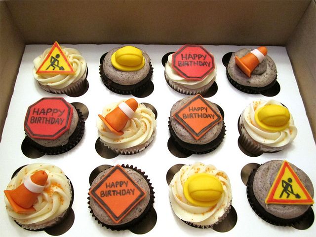 Construction Birthday Cupcakes Construction Birthday Cupcakes