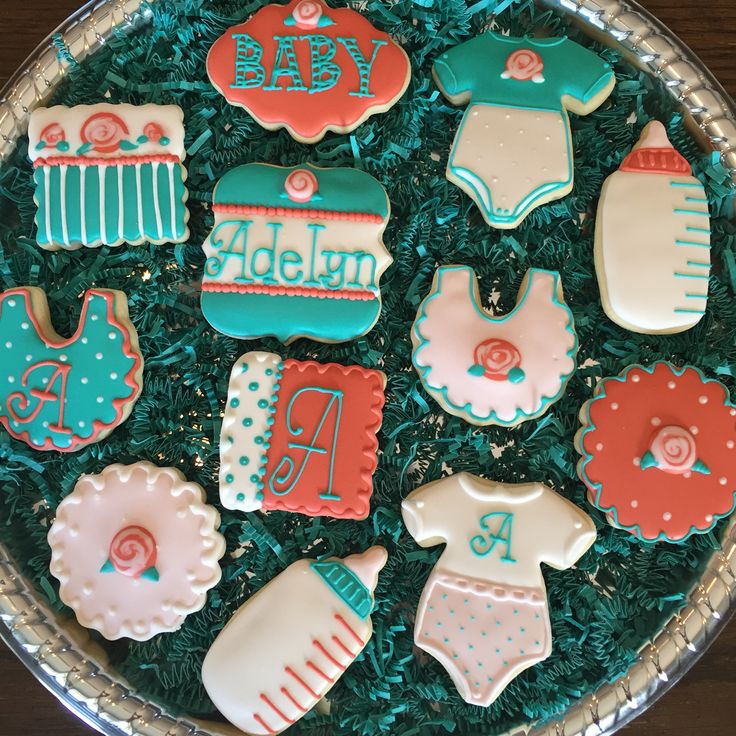 Coral and Teal Baby Shower Ideas