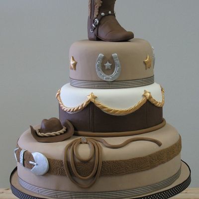 Cowboy Theme Cake Cowboy Theme Cake