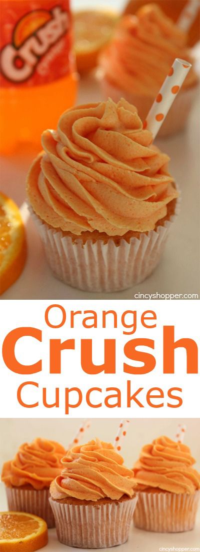 Crush Orange Soda Cupcakes Crush Orange Soda Cupcakes