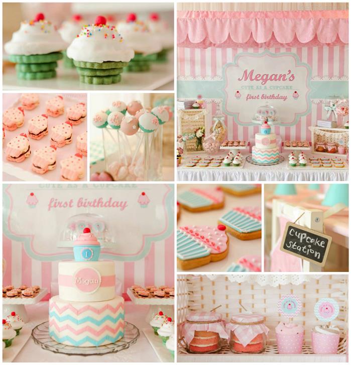Cupcake 1st Birthday Party Ideas
