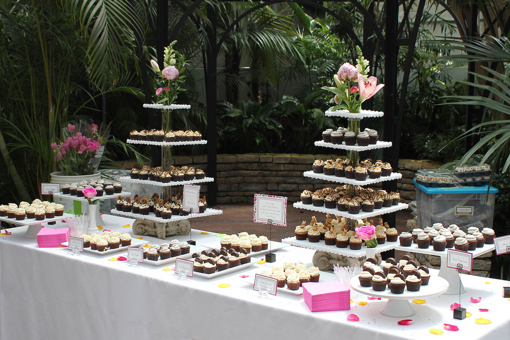 Cupcake Display at Wedding