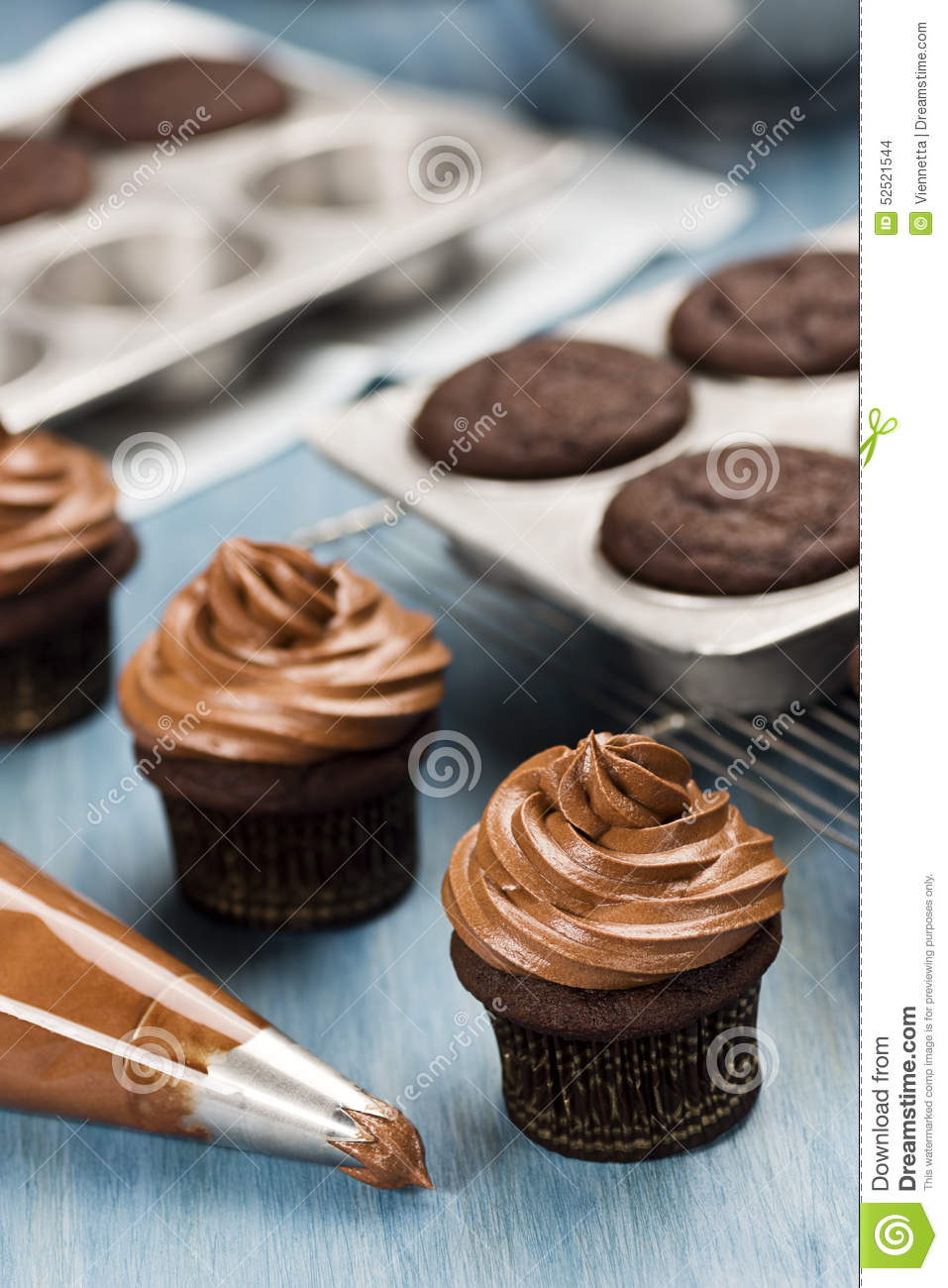 Cupcakes with Chocolate Frosting