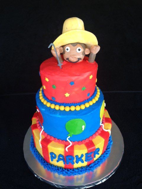 Curious George Cake