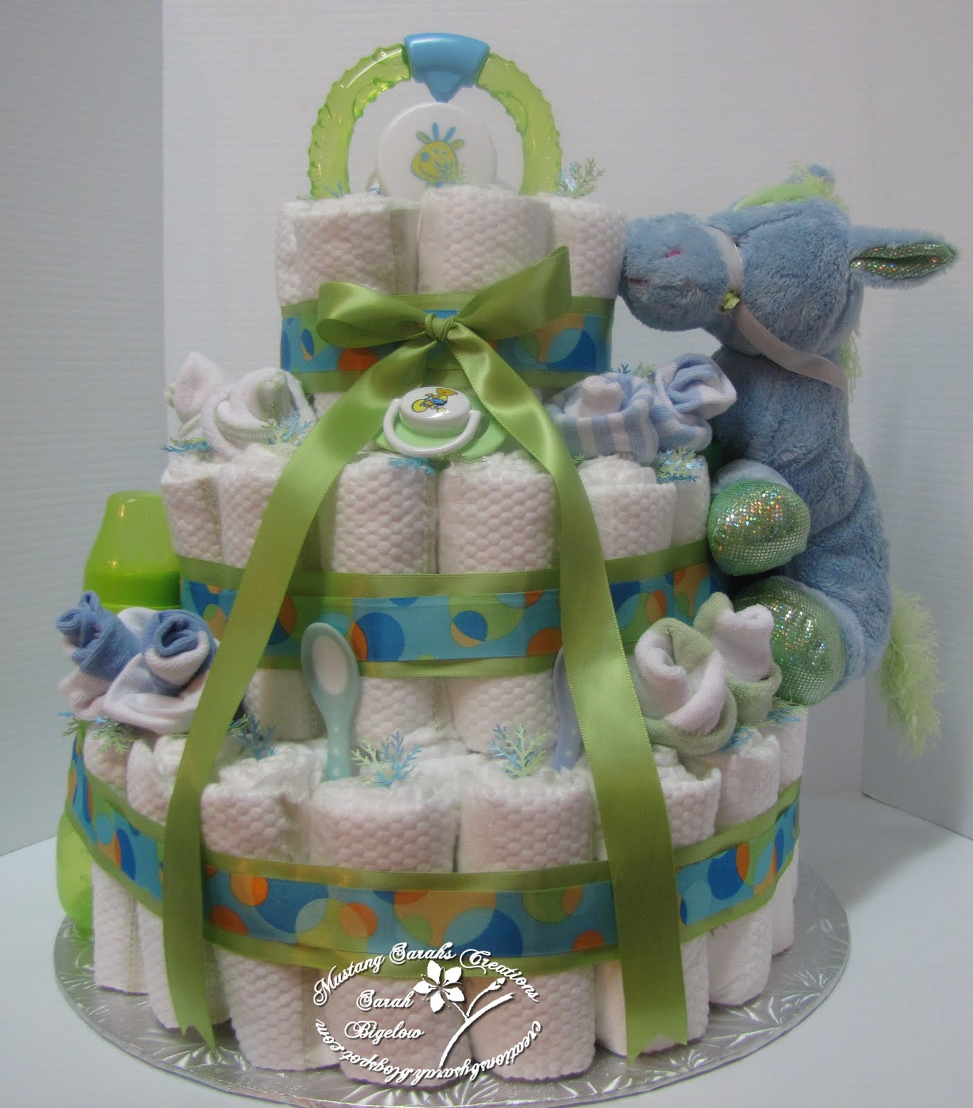 Diaper Cake Wreath