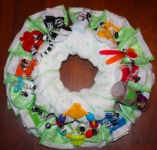 Diaper Wreath Diaper Wreath