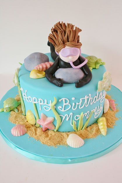 Diver Birthday Cake Diver Birthday Cake