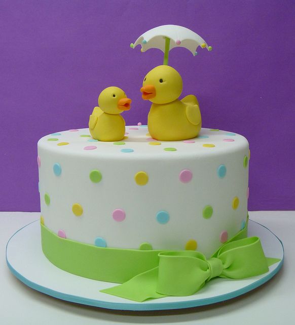 Duck Baby Shower Cake