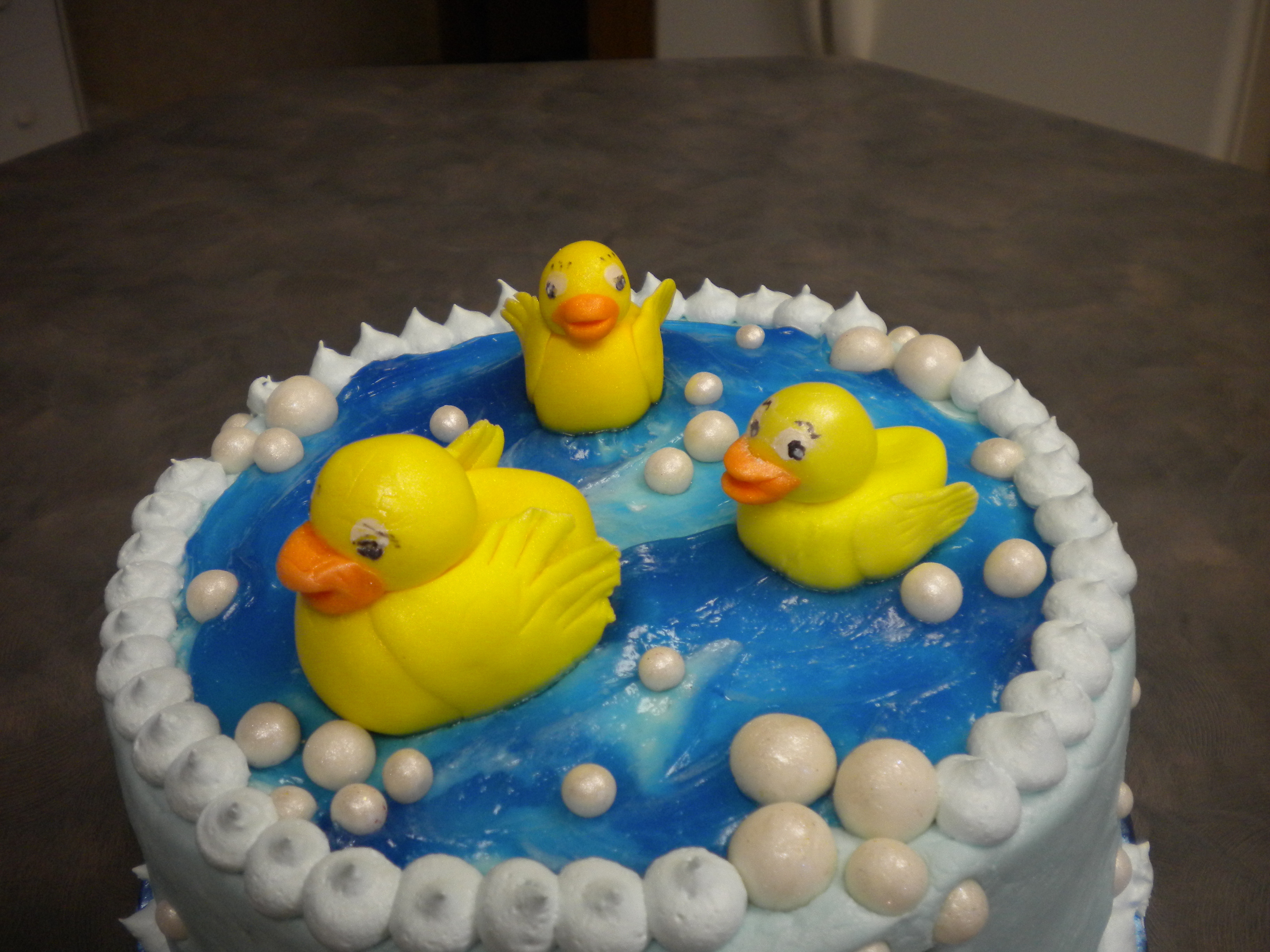 Ducky Baby Shower Cake