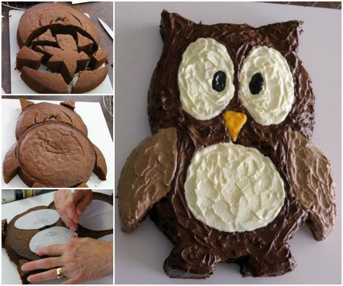 Easy Owl Cake