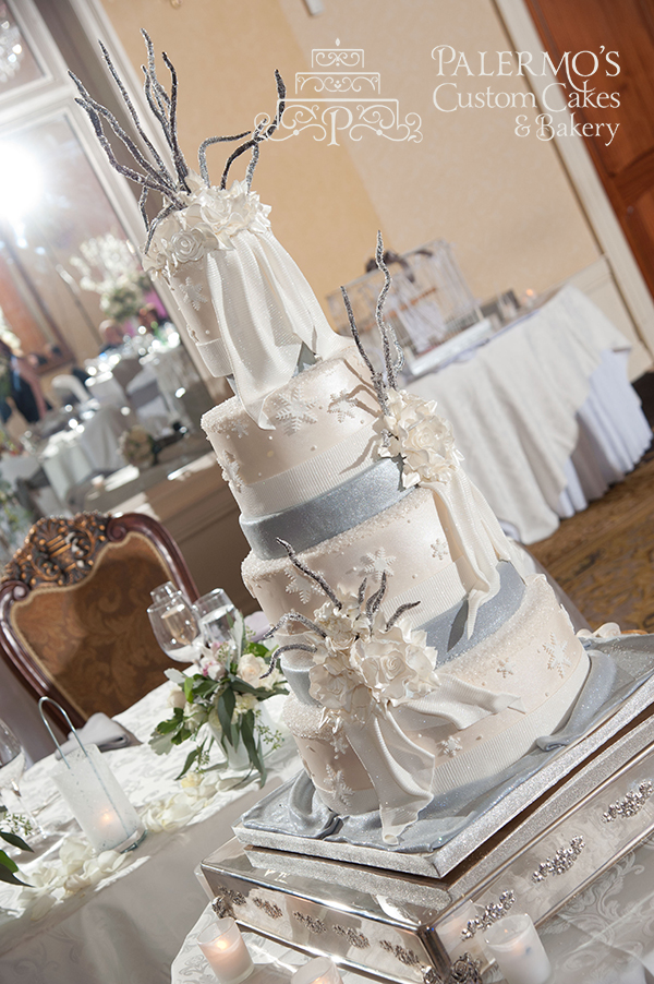 Elegant Winter Wedding Cake