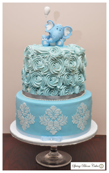 Elephant Baby Shower Cake Elephant Baby Shower Cake