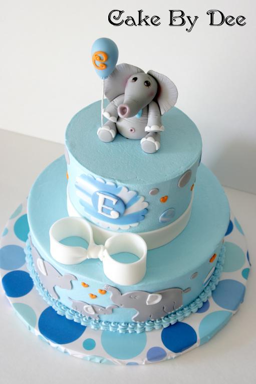 Elephant Baby Shower Cake Elephant Baby Shower Cake