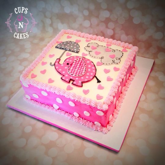 Elephant Baby Shower Cake Elephant Baby Shower Cake