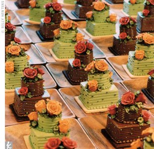 Fall Wedding Cake Cupcakes