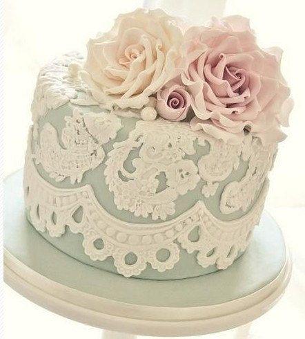 Fondant Lace Molds Wedding Cake