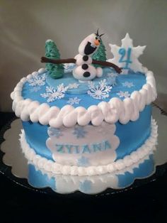Frozen Cake with Buttercream Icing Frozen Cake with Buttercream Icing