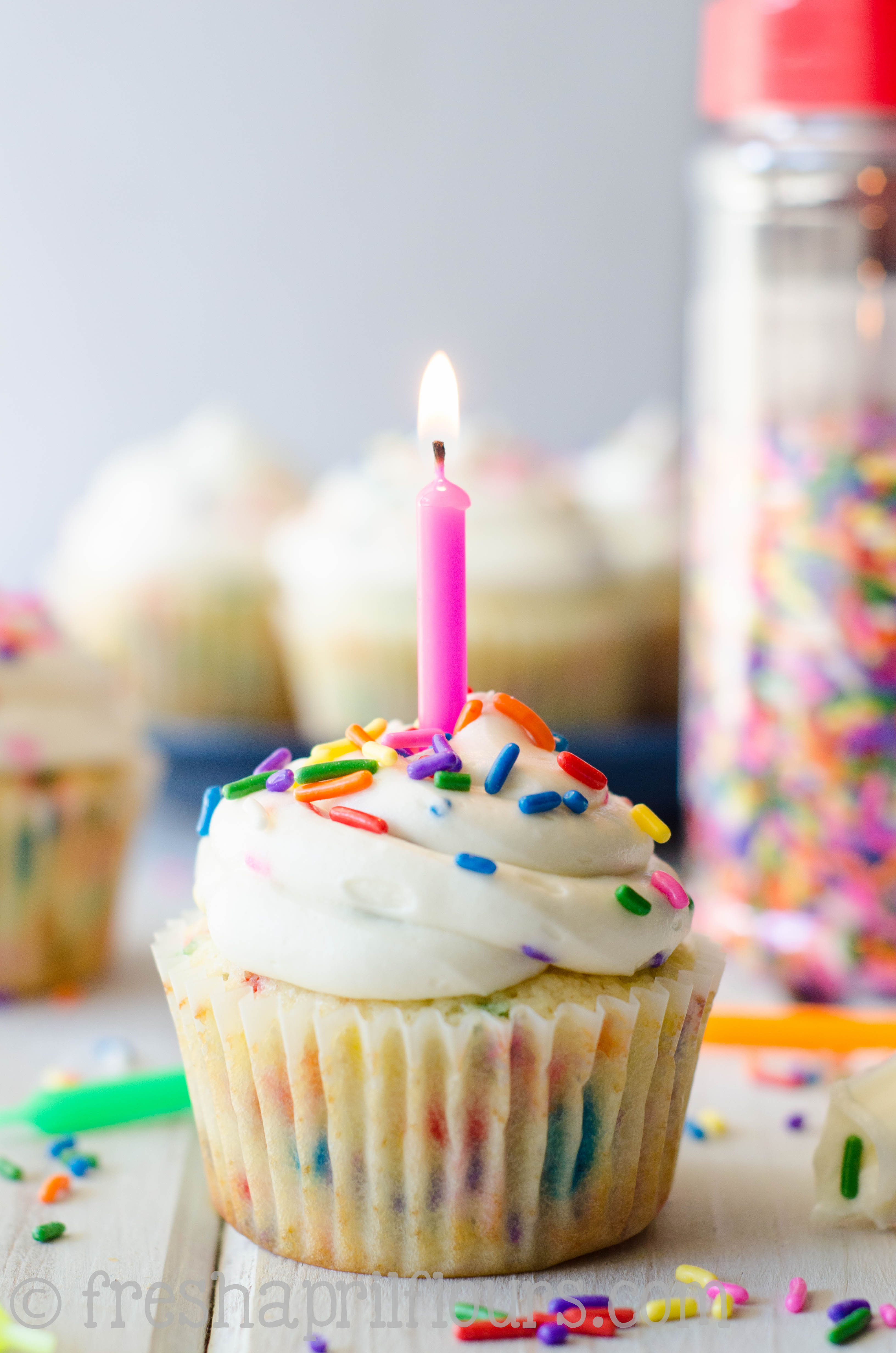 Funfetti Birthday Cupcakes