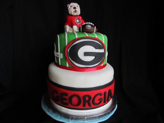 Georgia Bulldogs Birthday Cake