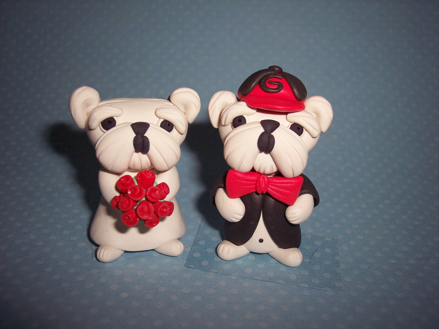 Georgia Bulldogs Wedding Cake Toppers