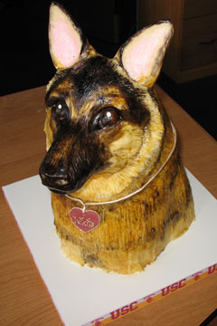 German Shepherd Birthday Cake