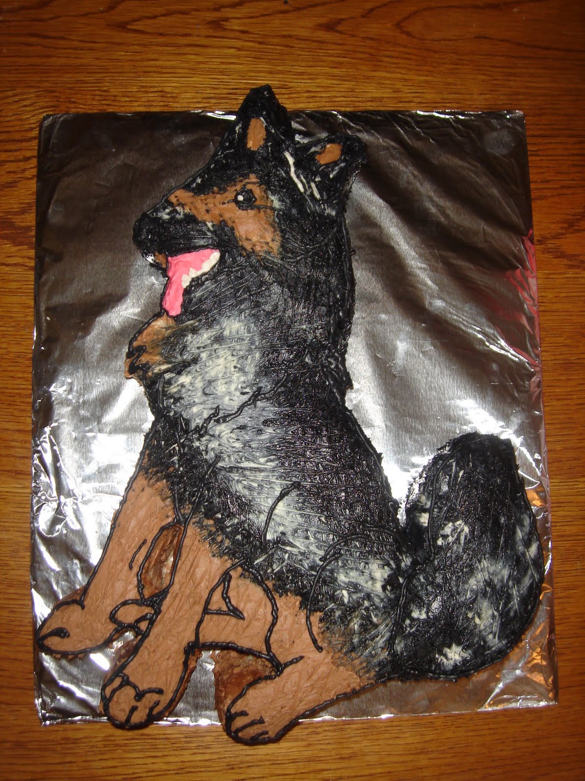 German Shepherd Birthday Cake