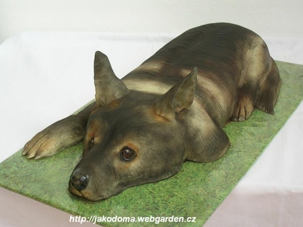 German Shepherd Cake