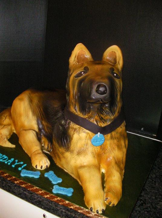 German Shepherd Cake