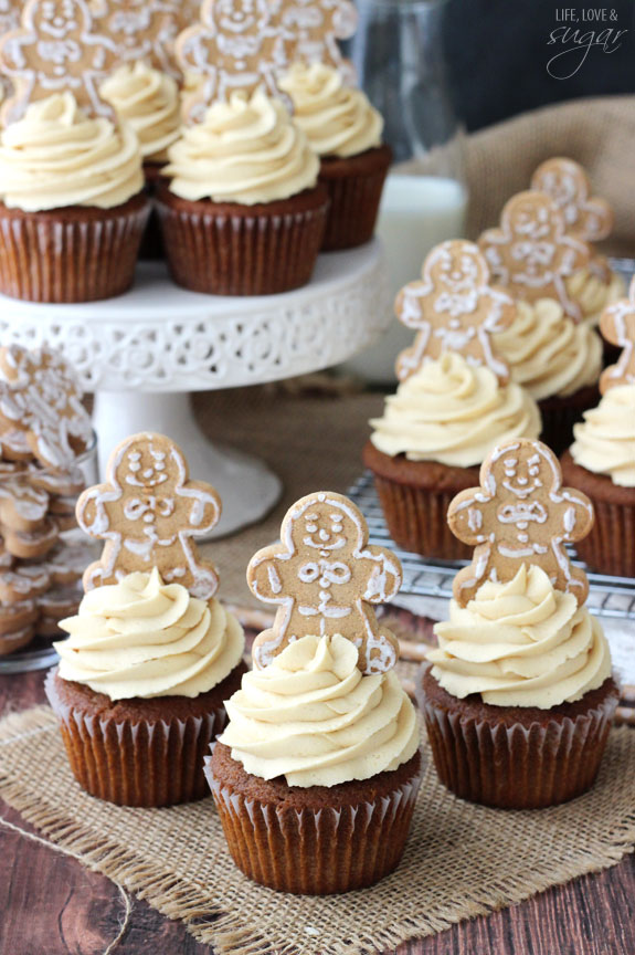 Gingerbread Cupcake with Caramel Frosting