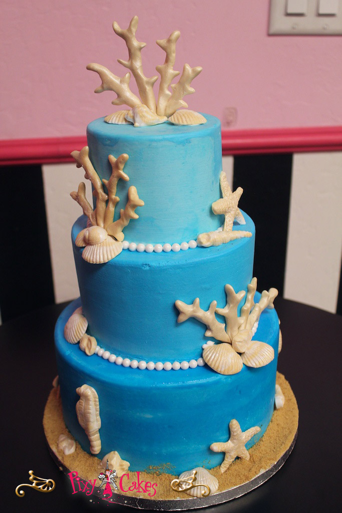 Girls Ocean Birthday Cake