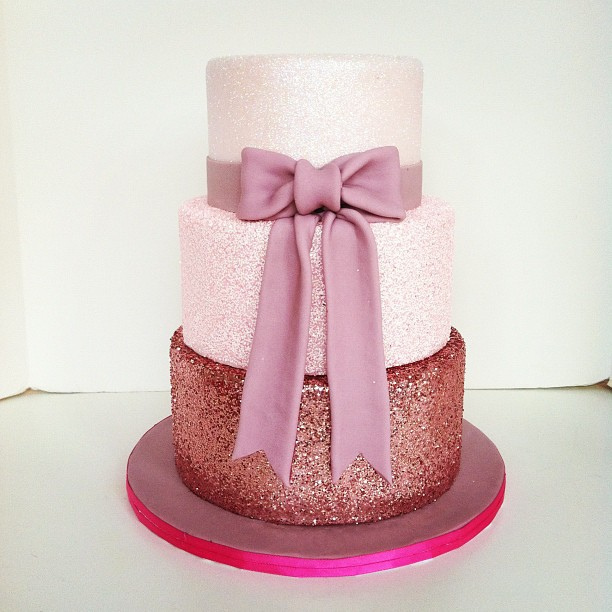 Glitter Wedding Cake