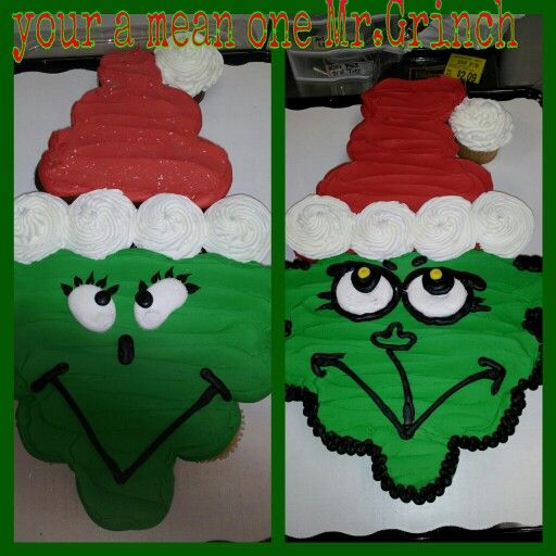 Grinch Cupcake Cake