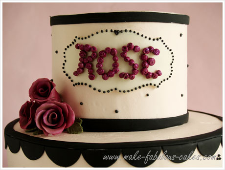 Happy Birthday Cake with Roses Happy Birthday Cake with Roses