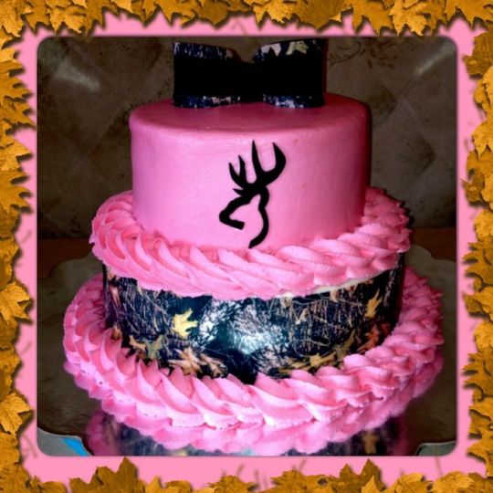Happy Birthday Pink Camo Cakes