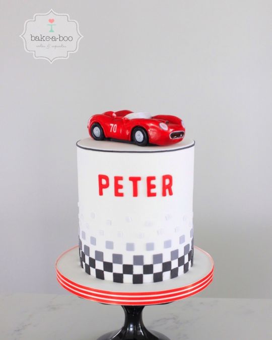 Happy Birthday Racing Cake