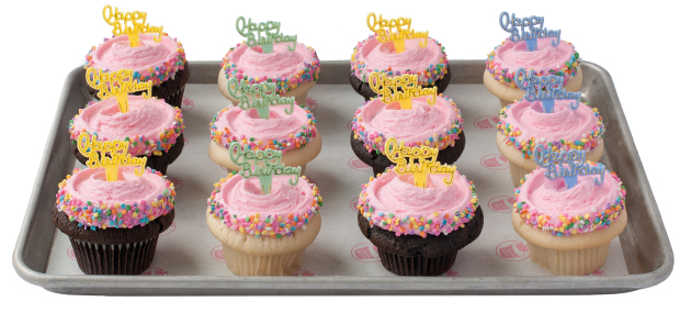 Happy Birthday Vanilla Cupcakes