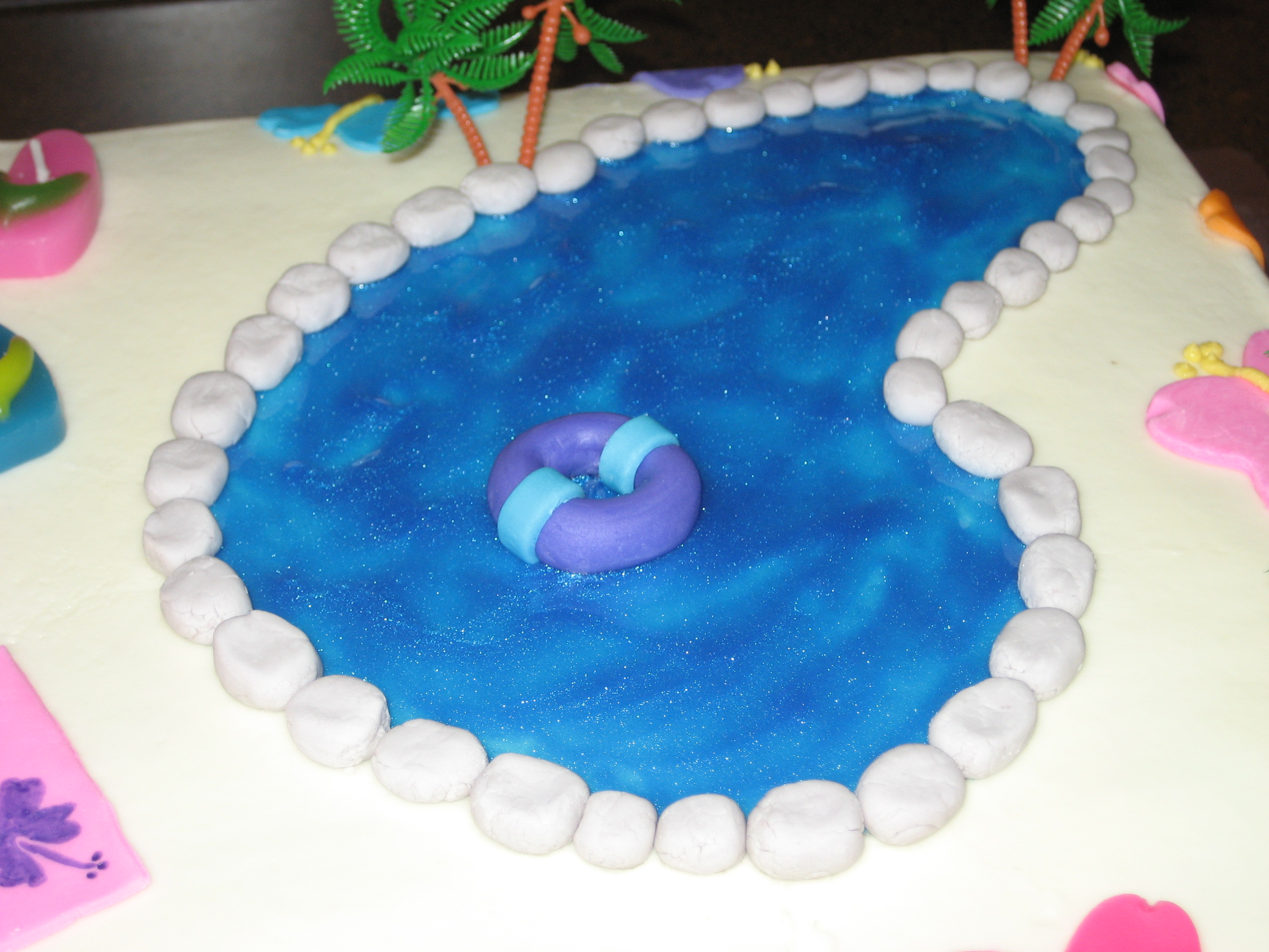 Hawaiian Pool Party Cake