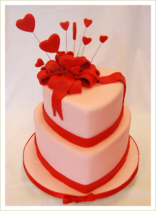 Heart Birthday Cake