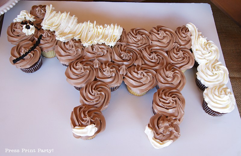 Horse Cupcake Cake