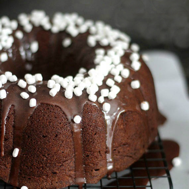 Hot Chocolate Bundt Cake