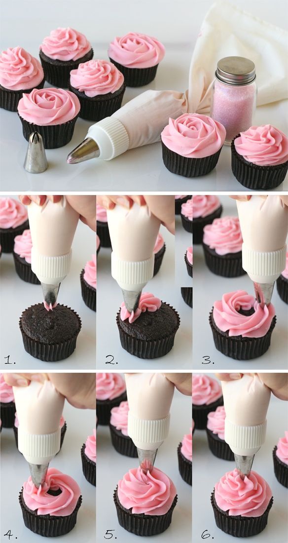 How to Frost Cupcakes Swirl