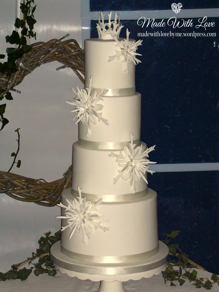 Ice Crystals Wedding Cake