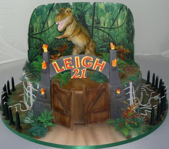 Jurassic Park Cake