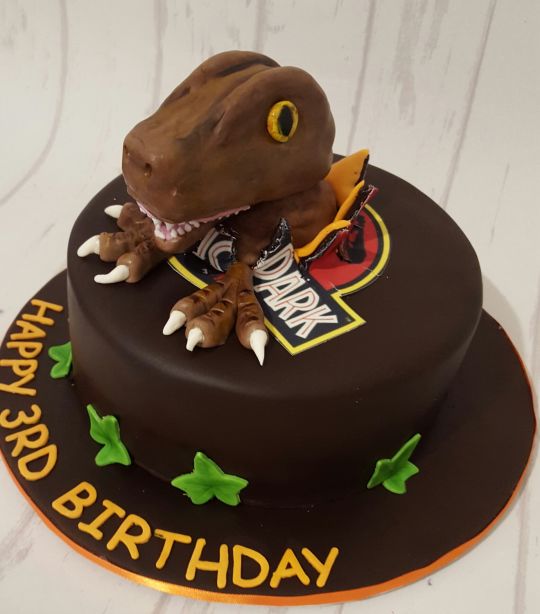 Jurassic Park Dinosaur Cake