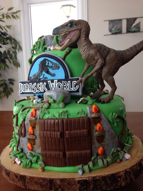 Jurassic World Dinosaur Birthday Cakes