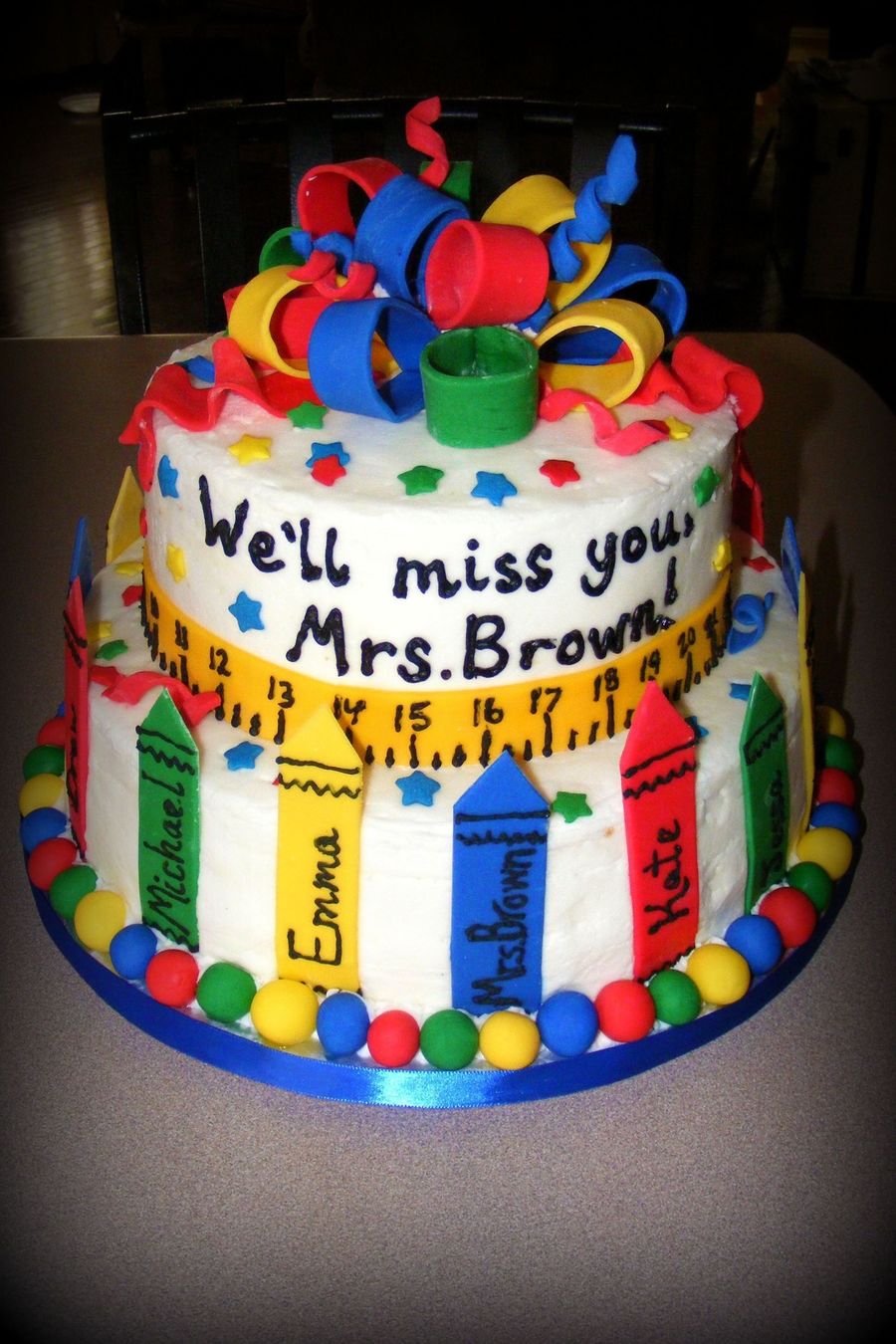 Kindergarten Graduation Cake Kindergarten Graduation Cake